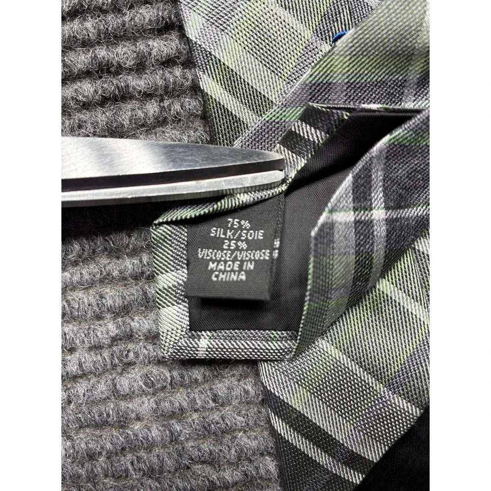 Reaction Kenneth Cole Silk‎ Blend Tie Mens OS Multicolor Plaid Set Of 3 Necktie